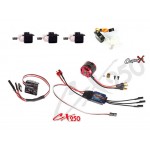 CopterX (CX250-FB-PK-V1) 250 Flybar Electronic Parts Package for CX250SE Flybar Helicopter