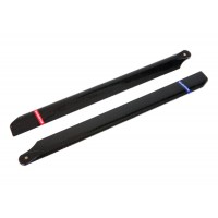 Carbon Style Plastic Main Rotor Blades 325mm for EP450 Helicopter