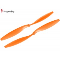 DragonSky (DS-P-1245-O) Multirotor 12*4.5 Clockwise and Counter Clockwise Propeller Set (Orange)