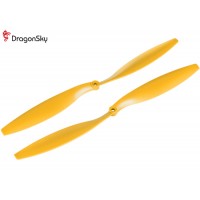 DragonSky (DS-P-1245-Y) Multirotor 12*4.5 Clockwise and Counter Clockwise Propeller Set (Yellow)