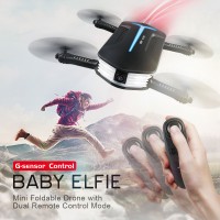 JJRC H37 MINI Baby ELFIE G-Sensor Control Selfie DRONE - Altitude Hold 720P HD Camera WIFI FPV Foldable Pocket  FPV RC Quadcopter 