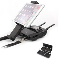 DJI Mavic Air Pro Platinum, Spark Accessories, Remote Controller Device Holder, Foldable 4.7-12.9 Inch Phone Tablet Extended Mount + Neck Strap - NOT DJI Brand