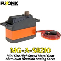 Fusonic (MG-A-S8210) Mini Size High Speed Metal Gear Aluminum Heatsink Analog Servo 28G 2.5KG 0.07sec