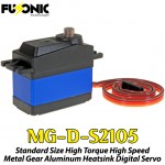 Fusonic (MG-D-S2105) Standard Size High Torque High Speed Metal Gear Aluminum Heatsink Digital Servo 56G 5KG 0.07sec