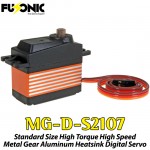 Fusonic (MG-D-S2107) Standard Size High Torque High Speed Metal Gear Aluminum Heatsink Digital Servo 56G 7KG 0.08sec