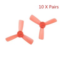 20PCS (10 Pairs) Kingkong 1935 48.26mm 1.5mm Mounting Hole 3-Blade Bullnose Propellers for 90GT 95GT Drone 1103 1105 motor
