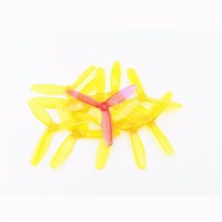 20PCS (10 Pairs) Kingkong 5045 5x4.5x3 3-Blade Clear Single Color Props Tri-Props Propellers for FPV racing
