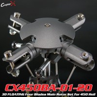 CopterX (CX450BA-01-20) 3D FLOATING Four Blades Main Rotor Set for 450 Heli