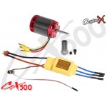 CopterX (CX500-10-00) 500L 1600Kv Brushless Motor with Pinion Gear & 70A ESC with BEC