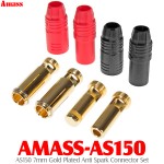 Amass (AMASS-AS150) AS150 7mm Gold Plated Anti Spark Connector Set