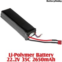BatteryHobby (BH22.2V35C2650) Li-Polymer Battery 22.2V 35C 2650mAh