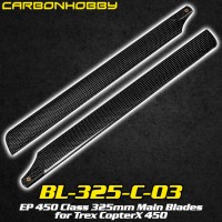 CarbonHobby (BL-325-C-03) EP 450 Class 325mm Main Blades for Trex CopterX 450