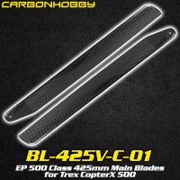 CarbonHobby (BL-425V-C-01) EP 500 Class 425mm Main Blades for Trex CopterX 500