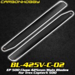 CarbonHobby (BL-425V-C-02) EP 500 Class 425mm Main Blades for Trex CopterX 500