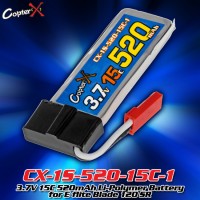 CopterX (CX-1S-520-15C-1) 3.7V 15C 520mAh Li-Polymer Battery for E-flite Blade 120 SR