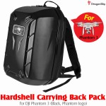 DragonSky (DS-P3-BP-HS) Hardshell Carrying Back Pack for DJI Phantom 3 (Black, Phantom logo)
