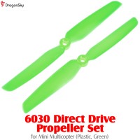 DragonSky 6030 Direct Drive Propeller Set for Mini Multicopter (Plastic, Green)