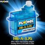 Fusonic (HB-A-3.7G) Mini / Micro Size Feather Weight Analog Servo 3.7G 0.5KG 0.12sec