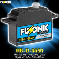 Fusonic (HB-D-9650) Mini Size High Torque High Speed Digital Servo 25G 2.5KG 0.10sec