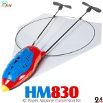 HM Hobby MH830 RC Paper Airplane Conversion Kit (Red, Mode 2)
