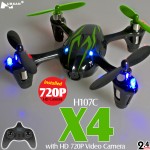 Hubsan H107C X4 720P HD Camera Quadcopter (Black Green, Mode2)