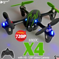 Hubsan H107C X4 720P HD Camera Quadcopter (Black Green, Mode1)