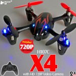 Hubsan H107C X4 720P HD Camera Quadcopter (Black Red, Mode1)