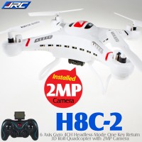 JJRC H8C Headless Quadcopter with 2MP Camera (White, Mode 2)