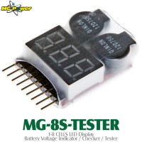 MG Power (MG-8S-TESTER) 1-8 CELLS LED Display Battery Voltage Indicator / Checker / Tester