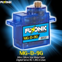 Fusonic (MG-D-9G) Mini / Micro Size Metal Gear Digital Servo 9G 1.3KG 0.12sec