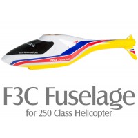 F3C Fuselage for 250 Class Helicopter (Yellow)