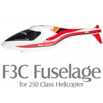 F3C Fuselage for 250 Class Helicopter (Red)
