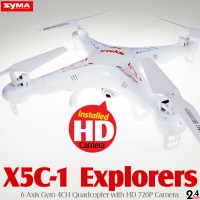 SYMA X5C-1 Explorers Quadcopter with HD 720P Camera (Mode 2)