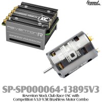 Speed Passion (SP-SP000064-13895V3) Reventon-R 70A ESC (Silver) with Competition V3.0 9.5R Brushless Motor Combo