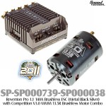 Speed Passion (SP-SP000739-SP000038) Reventon Pro 1.1 140A Brushless ESC (Metal Black Silver) with Competition V3.0 MMM 13.5R Brushless Motor Combo