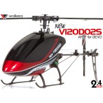 WALKERA NEW V120D02S Flybarless 6-Axis-Gyro System 6CH Helicopter For DEVO Transmitter (TX not included) ARTF (Red) - 2.4GHz