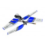 SH (SH-6020-1-HEAD-BLUE) 6020-1 Swift 3CH Helicopters Complete Rotor Head Assembly Set (Blue)